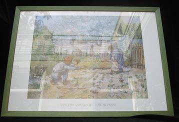 Prent Vincent van Gogh -Primi Passi in Houten Lijst 54 x 74 beschikbaar voor biedingen