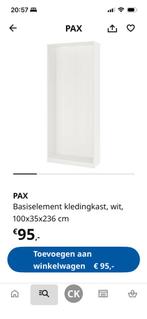 3 witte Ikea Pax kasten met deuren en inrichting, Huis en Inrichting, Kasten | Kledingkasten, Ophalen, 200 cm of meer, Ikea Pax