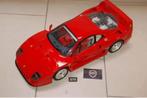 UNIEK 1:8 POCHER Ferrari F40 rosso red + vitrine INFO  WRH, Hobby en Vrije tijd, Modelauto's | 1:5 tot 1:12, Ophalen of Verzenden