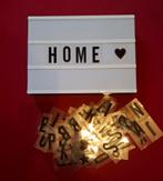 Lightbox met letters, Huis en Inrichting, Woonaccessoires | Tekstborden en Spreuken, Ophalen of Verzenden, Zo goed als nieuw
