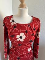 King Louie maat L rode bloemen mona dress 2961, Maat 42/44 (L), Ophalen of Verzenden, Zo goed als nieuw, Knielengte