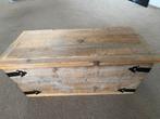 Houten kist decoratie opbergen robuust landelijk, Ophalen of Verzenden, Zo goed als nieuw, 50 tot 100 cm, Minder dan 50 cm
