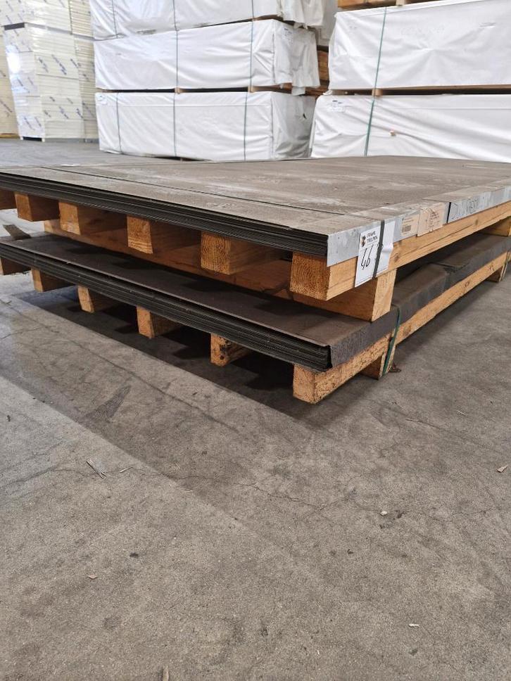 partij 75 stuks vlakke staalplaat groen HPS plastisol 12B29, Doe-het-zelf en Verbouw, Platen en Panelen, Nieuw, Overige materialen