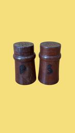 Vintage Houten Peper- en Zoutstel, Duits, Jaren '60, Ophalen of Verzenden, Huis en Inrichting