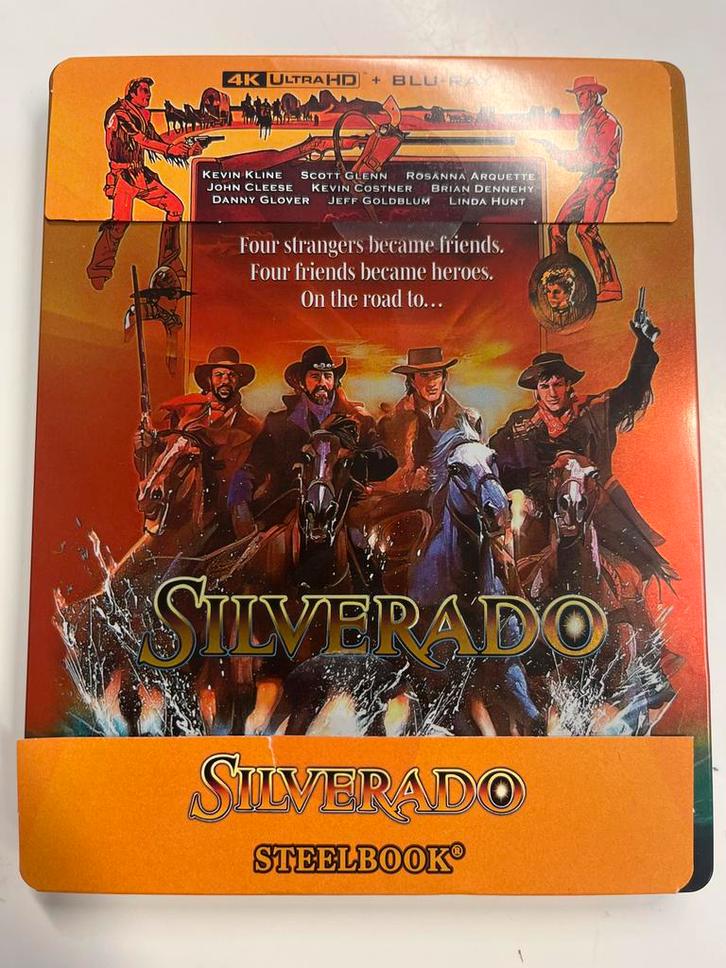 Silverado Steelbook 4K Ultra HD Blu-ray - Nieuwstaat!, Cd's en Dvd's, Blu-ray, Zo goed als nieuw, Actie, Boxset, Ophalen of Verzenden