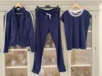 Travel Broek met jasje en shirt Blauw maat 40 42 zgan, City Life, Kostuum of Pak, Blauw, Maat 42/44 (L)