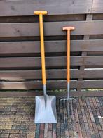 Grindschep en vork van goede kwaliteit, Tuin en Terras, Ophalen, Nieuw