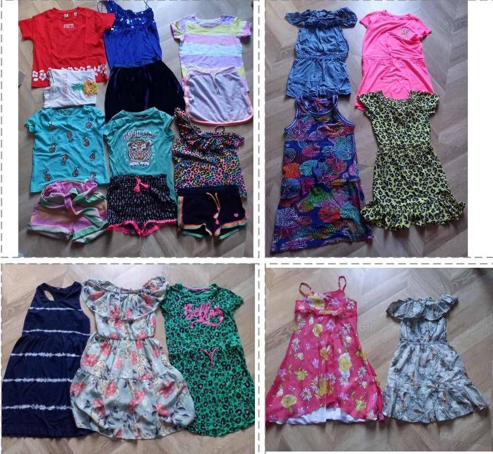 Meisjes zomerkleding maat 128/134, Gebruikt, Meisje, Ophalen of Verzenden, Setje