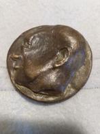 VPK penning 1975 Bertolt Brecht, Postzegels en Munten, Penningen en Medailles, Verzenden, Brons, Nederland