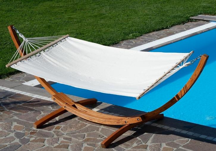 Hangmatstandaard met hangmat XXL 3.2 meter. Nieuw!!, Tuin en Terras, Hangmatten, Nieuw, Met standaard, Inklapbaar, Opvouwbaar