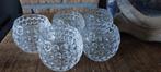 5 glazen theelichthouders / 5 glazen decoratiepotjes, Overige materialen, Overige kleuren, Nieuw, Ophalen of Verzenden