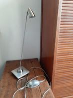 Moderne rvs design traploos dimbare bureaulamp, halogeen, Ophalen, Gebruikt, 50 tot 75 cm