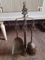 Antieke haardset met schepen, Ophalen of Verzenden