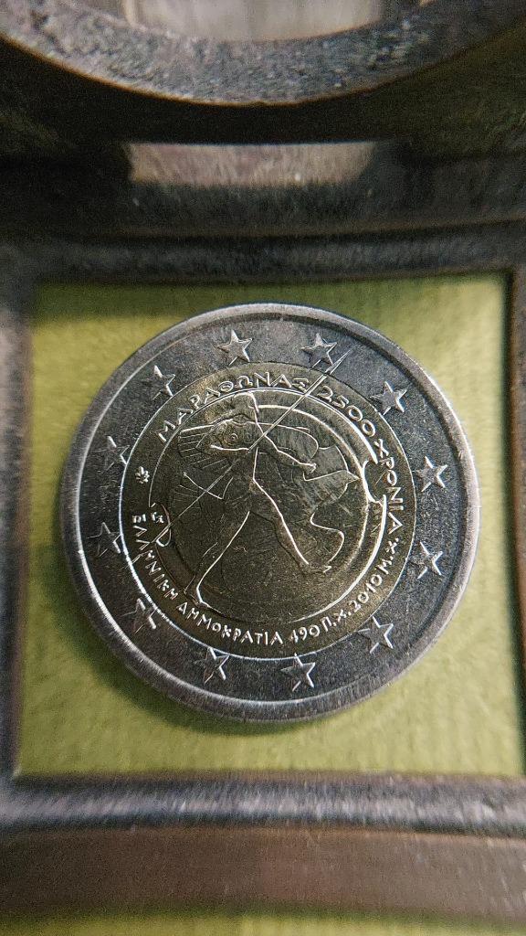 Griekenland. 2 euro 2010. Slag bij Marathon, Postzegels en Munten, Munten | Europa | Euromunten, Losse munt, 2 euro, Griekenland
