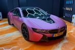 BMW i8 “lady’s first” Satin Pink 362pk Aut. 2015 Grijs, Auto's, BMW, Automaat, Zwart, 48 km/l, 4 stoelen