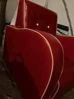 Mooie rode retro stoel, pootjes ontbreken, Ophalen, Gebruikt