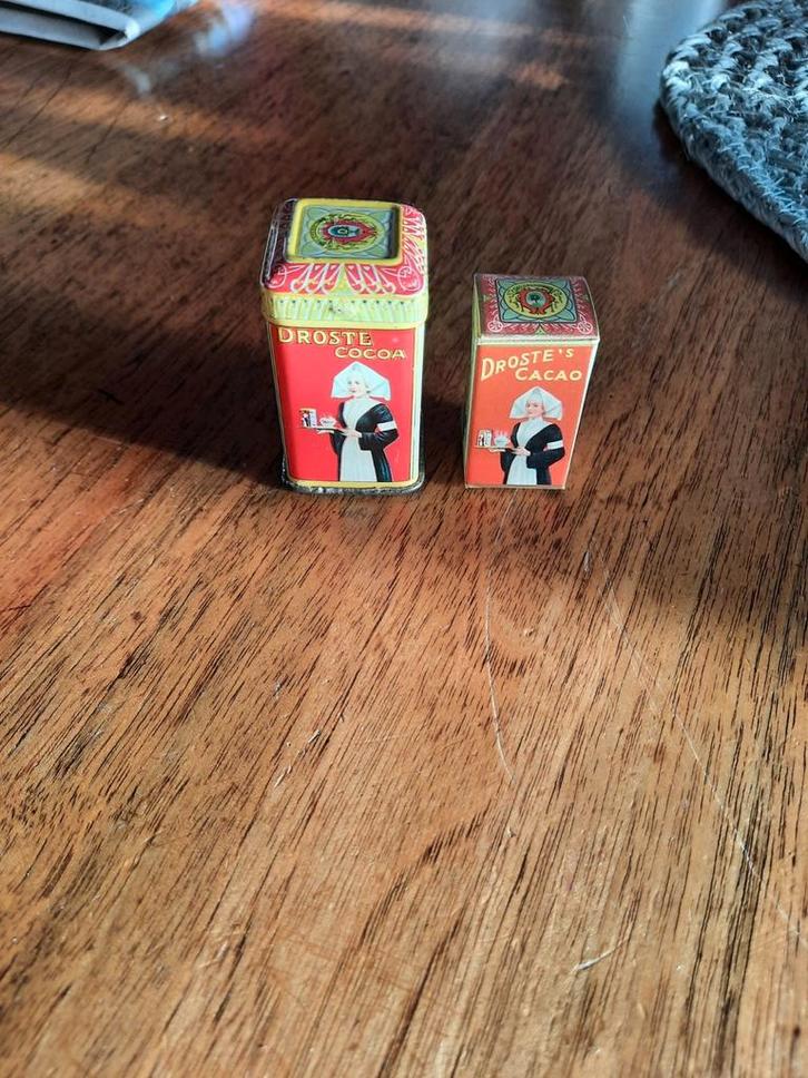 Droste mini blikje en binnendoosje., Verzamelen, Blikken, Zo goed als nieuw, Overige, Droste, Ophalen of Verzenden