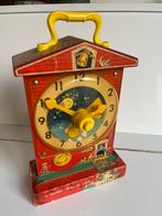 Fischer-Price Music Box Teaching Clock 1968, Gebruikt, Ophalen of Verzenden