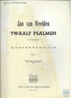 Jan van Weelden - Twaalf Psalmen (klavarskribo), Orgel, Gebruikt, Ophalen of Verzenden, Religie en Gospel