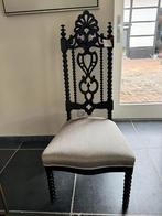 Bewerkte antieke stoel met hoge leuning, Antiek en Kunst, Ophalen