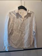 Witte linnen heren / jongens bloes maat S, Kleding | Dames, Ophalen of Verzenden, Zo goed als nieuw, Maat 36 (S), Wit