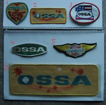 ossa vintage motorcross patch badge NOS opnaai embleem trail beschikbaar voor biedingen