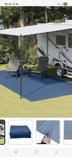 Blauw vloerkleed caravan/tent, Caravans en Kamperen, Ophalen of Verzenden, Gebruikt