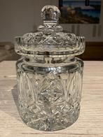 Hoogwaardige Kristallen Pot met deksel, Verzamelen, Porselein, Kristal en Bestek, Ophalen of Verzenden, Zo goed als nieuw, Kristal