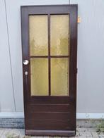 Voordeur hardhout 875x2110, Ophalen of Verzenden, Gebruikt, Buitendeur, 200 tot 215 cm