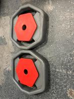 Reebok 2 x 10 kg rep bodypump halter schijven 30mm gewichten, Ophalen, Halterschijven, Gebruikt, 2 x 10 kg