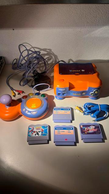Vtech V.smile Tv Learning System met leuke spelletjes beschikbaar voor biedingen
