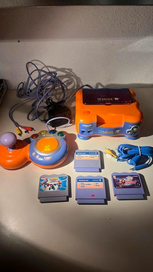 Vtech V.smile Tv Learning System met leuke spelletjes, Spelcomputers en Games, Spelcomputers | Overige, Zo goed als nieuw, Verzenden