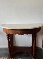 Antiek halve maan tafel, trumeau, side table marmeren blad, Antiek en Kunst, Antiek | Meubels | Tafels, Ophalen