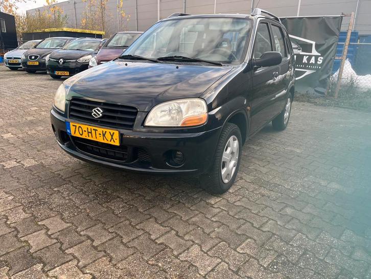 Suzuki Ignis 1.3 GL 2001 Zwart, Auto's, Suzuki, Bedrijf, Ignis, Airbags, Centrale vergrendeling, Dakrails, Elektrische ramen, Metallic lak