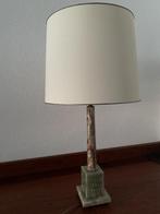 Tafellamp natuursteen met nieuwe kap, Ophalen, 50 tot 75 cm, Strak klassiek, Zo goed als nieuw
