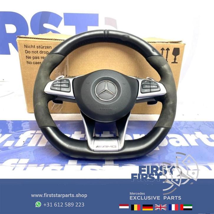 W205 C63 AMG STUUR + AIRBAG C KLASSE 63 2014-2018 origineel, Auto-onderdelen, Besturing, Mercedes-Benz, Gebruikt, Ophalen of Verzenden