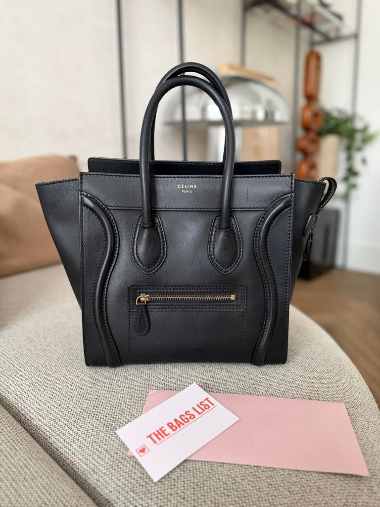 Céline luggage bag zwart, Sieraden, Tassen en Uiterlijk, Tassen | Damestassen, Ophalen of Verzenden, Gebruikt, Zwart, Handtas