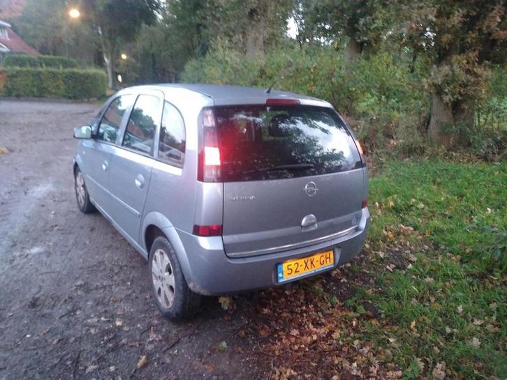 Opel Meriva 1.4 16V 2007 Grijs AIRCO.  V. Bumper beschadigd., Auto's, Opel, Bedrijf, Meriva, ABS, Airbags, Airconditioning, Lichtmetalen velgen