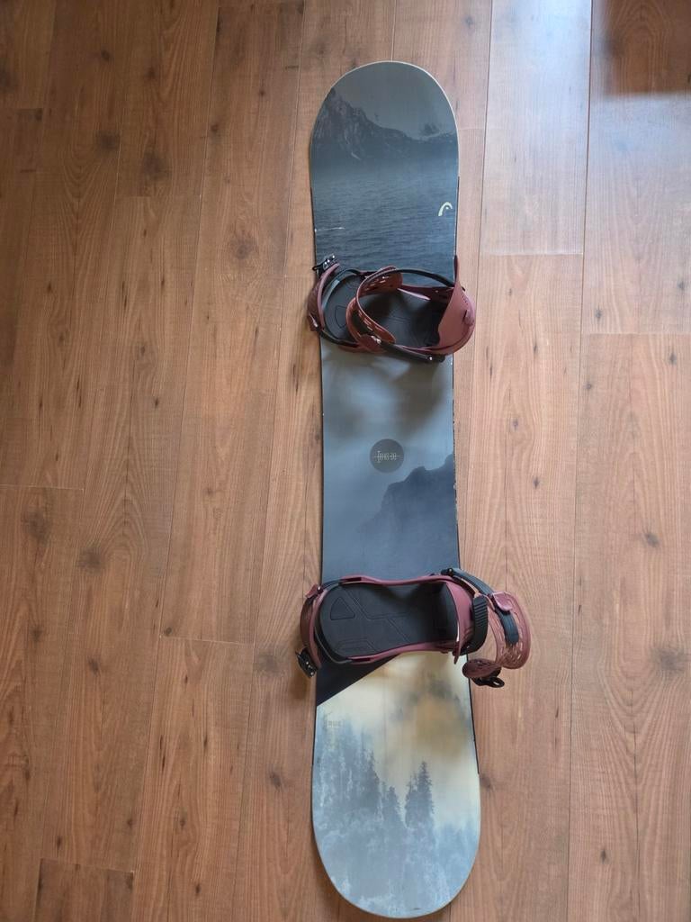 Head Hybrid Camber Snowboard + K2 Bindingen, Sport en Fitness, Ophalen, Gebruikt, Board