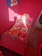 Roze princessen koets bed, Kinderen en Baby's, Kinderkamer | Bedden, Gebruikt, Lattenbodem, Ophalen of Verzenden, 85 tot 100 cm