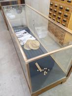 antieke messing toonbank balie vitrine vitrinekast winkel, Ophalen