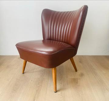 Vintage Cocktail Stoel - Bruin beschikbaar voor biedingen
