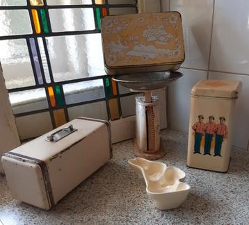 Retro/vintage keukenspullen  beschikbaar voor biedingen