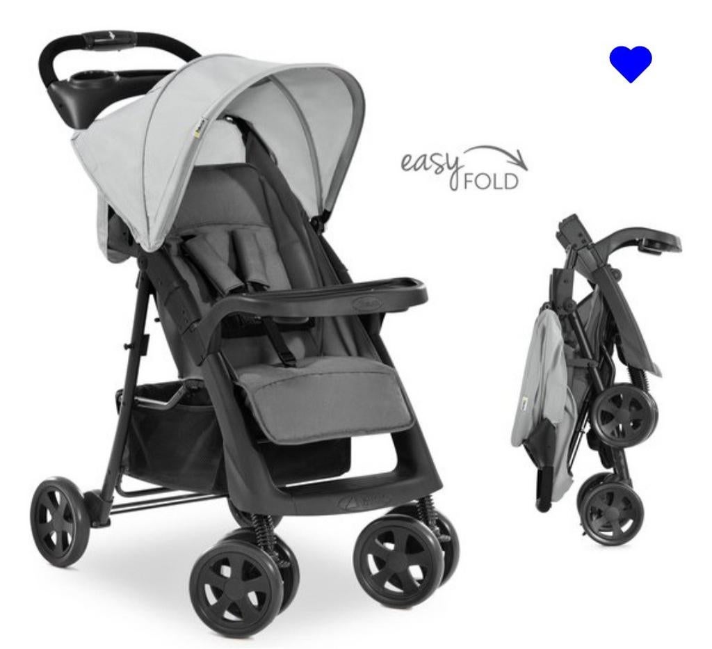 Mooie grijze kinderwagen/buggy - Direct beschikbaar!, Ophalen of Verzenden