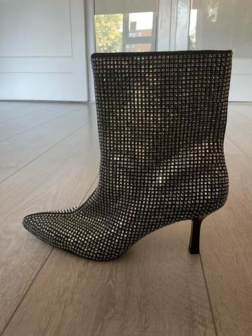 Stradivarius Glitter Enkellaarsjes - Maat 40 - Nieuw! beschikbaar voor biedingen