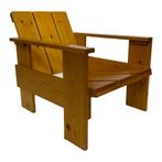 Vintage Kratstoel naar Gerrit Rietveld stoel, Vintage, Zo goed als nieuw, Eén, Hout