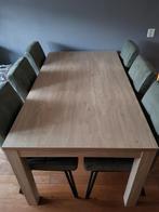 Eettafel (licht eiken), Huis en Inrichting, Tafels | Eettafels, Ophalen, Eikenhout, 50 tot 100 cm, Zo goed als nieuw