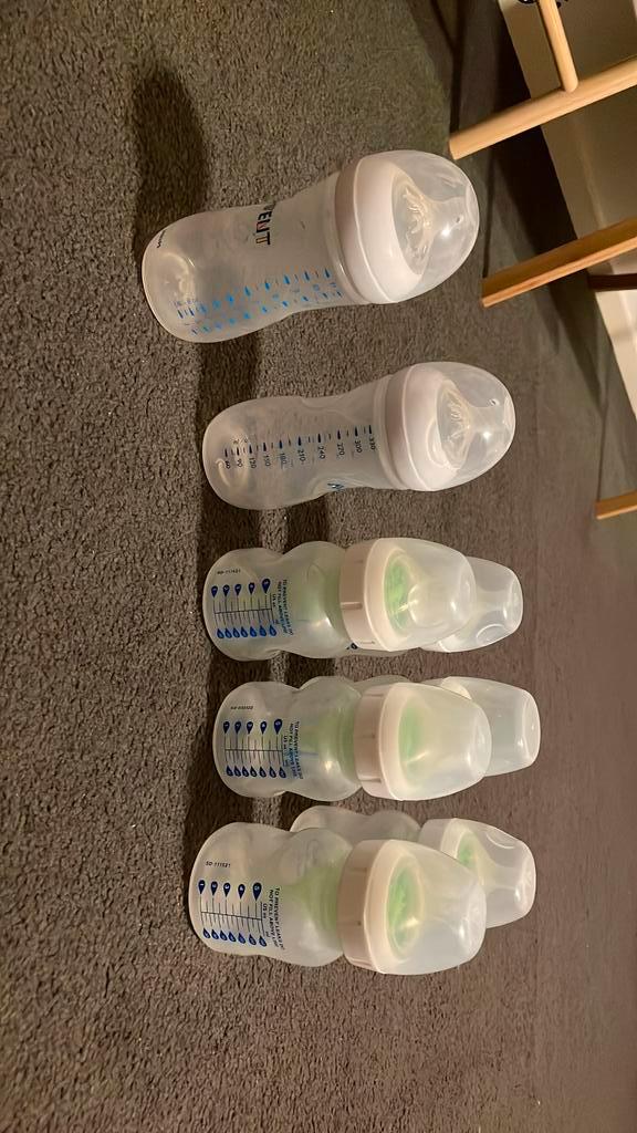 Dr Browns (6) en Avent Philips (2) flessen, Verzamelen, Glas en Borrelglaasjes, Zo goed als nieuw, Overige typen, Ophalen of Verzenden