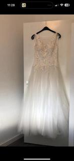 Bruidsjurk met hoepel maat 38, Kleding | Dames, Trouwkleding en Trouwaccessoires, Ophalen, Zo goed als nieuw, Wit, Trouwjurk
