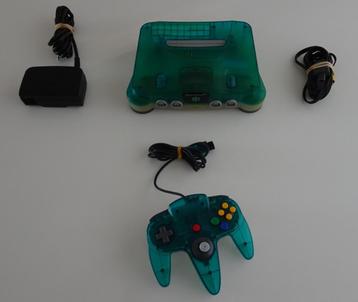 Nintendo 64 ''Clear Blue'' Compleet met Controller beschikbaar voor biedingen